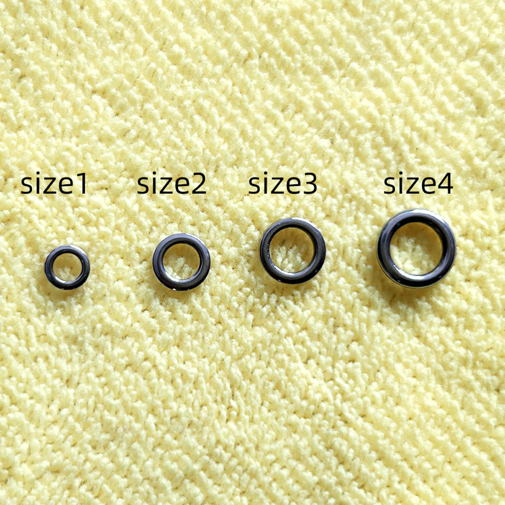 Fishing Quest - DNDYUJU 50pcs Fishing Solid Ring Fishing