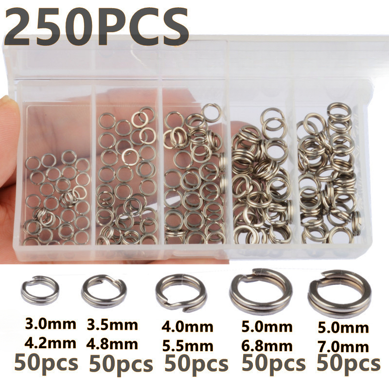 Fishing Equipment Gear - 250Pcs 5 Sizes High Strength Large