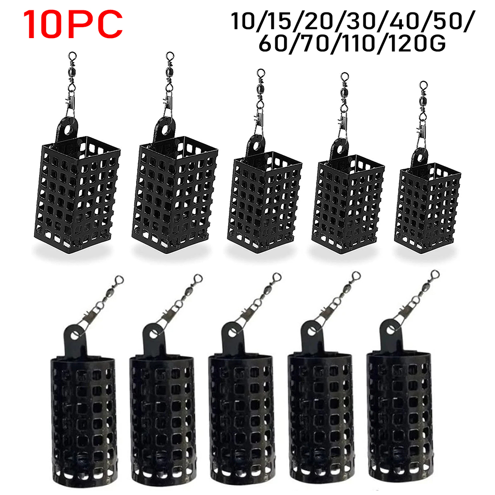 Fishing Equipment Tackle - 10PCS Fishing Tackle Feeder Cage Stainless
