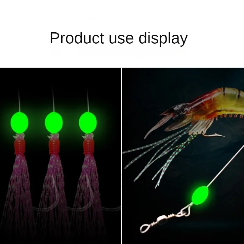 100pcs/lot Oval Night Luminous - đánh giá và giá Fishing Equipment Tackle