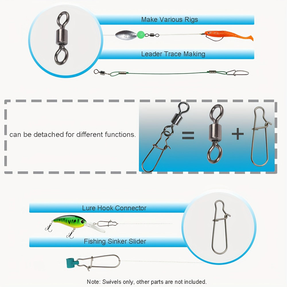 95/210 PCS Set Fishing Connect - đánh giá và giá Fishing Equipment Gear