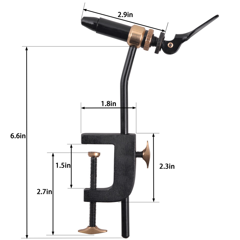 Rotary Fly Tying Vise Tool Saf - đánh giá và giá Fishing Equipment Fly