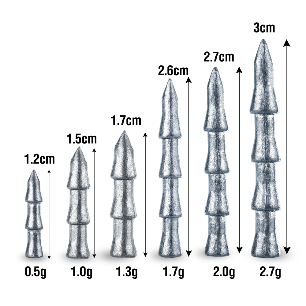 30Pcs Tungsten Nail Weights Hi - đánh giá và giá Soft Plastic Lure