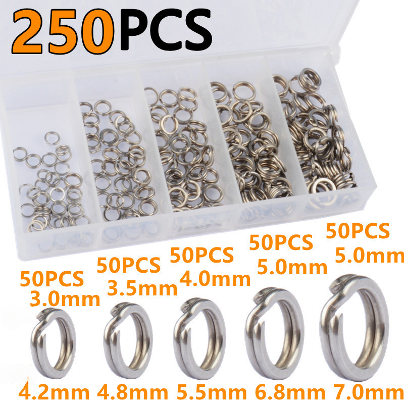 250Pcs 5 Sizes High Strength L - đánh giá và giá Fishing Equipment Gear