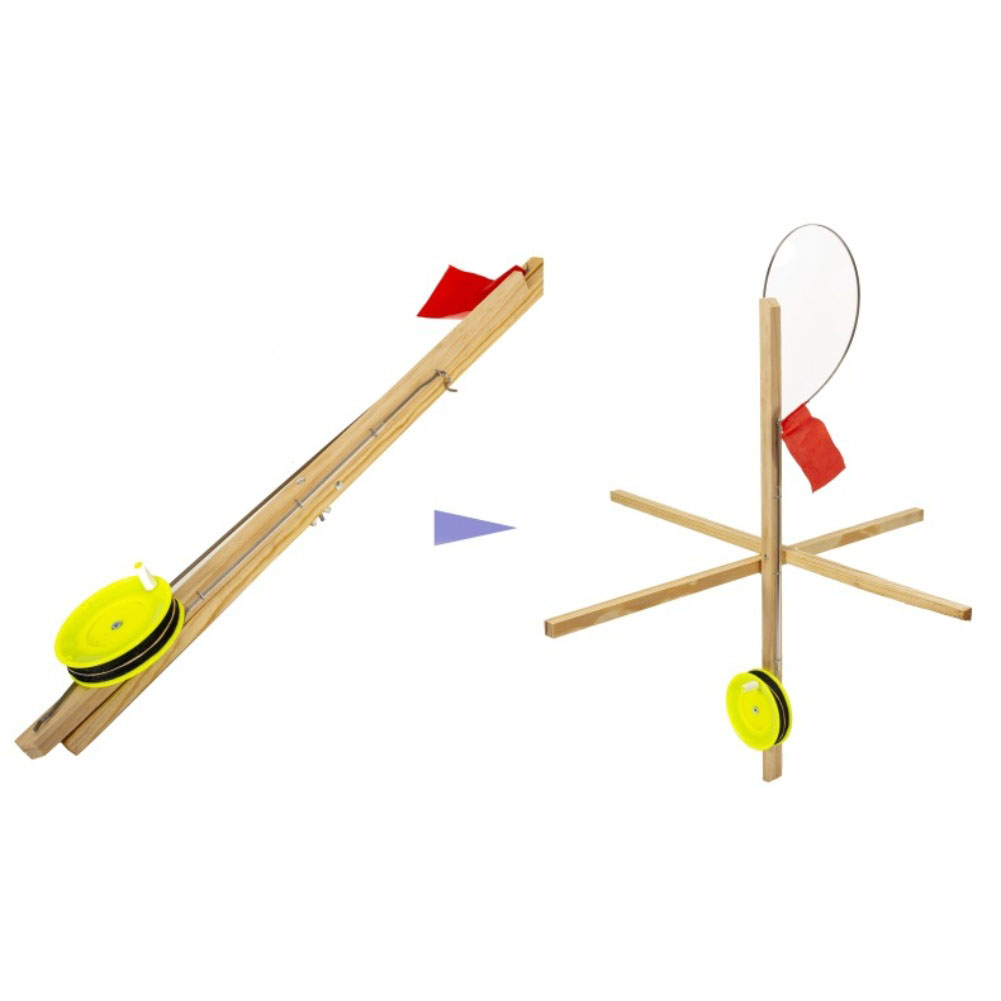 3Pcs Wooden Ice Fishing Flags  - đánh giá và giá Ice Fishing Tip Up