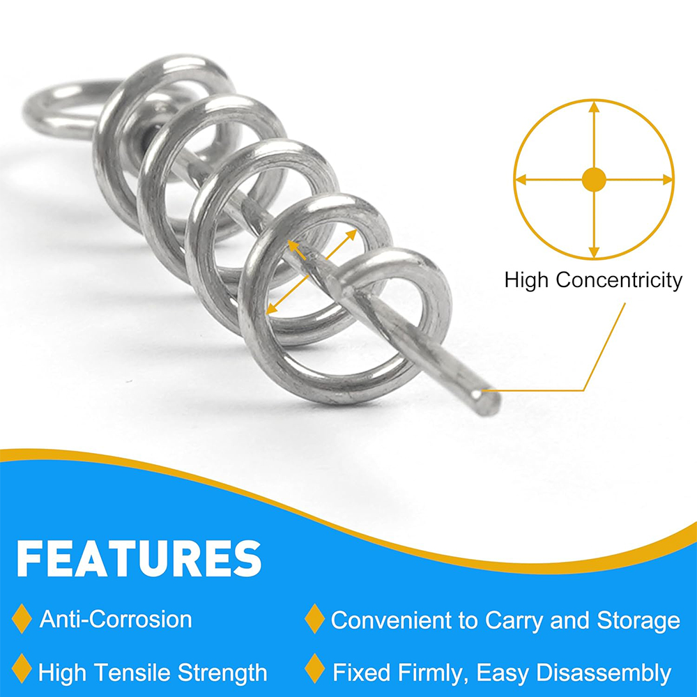 50Pcs Spring Twist Lock Fishin - đánh giá và giá Fishing Equipment Gear