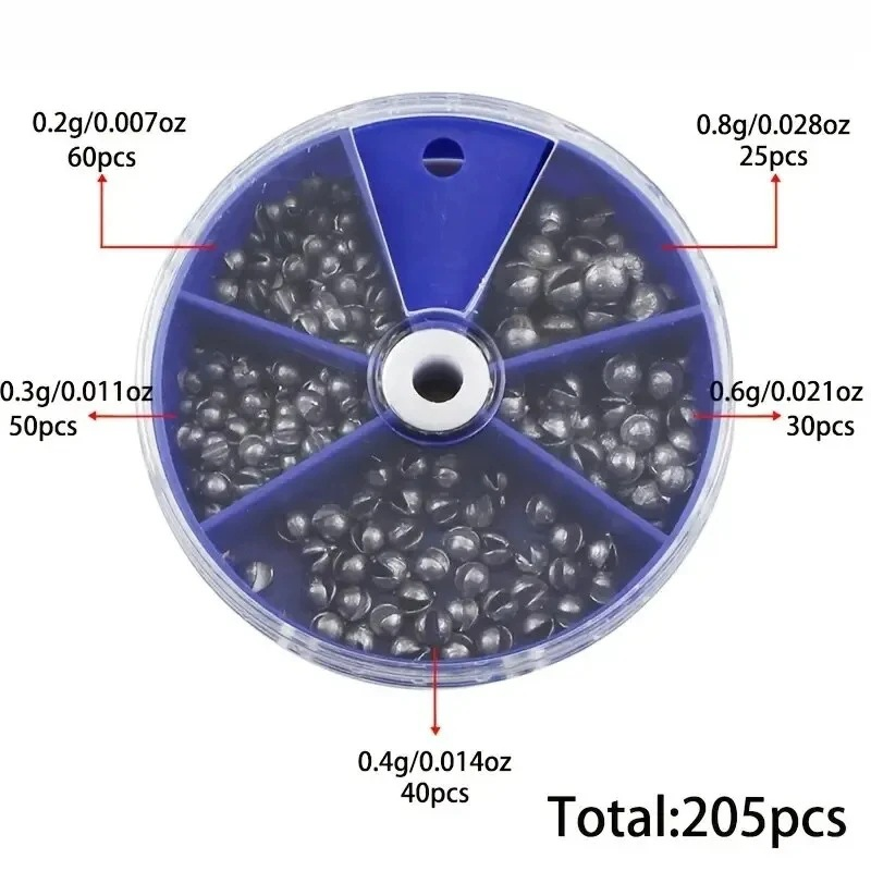 Split Shot Fishing Sinkers Wei - đánh giá và giá Tackle Box