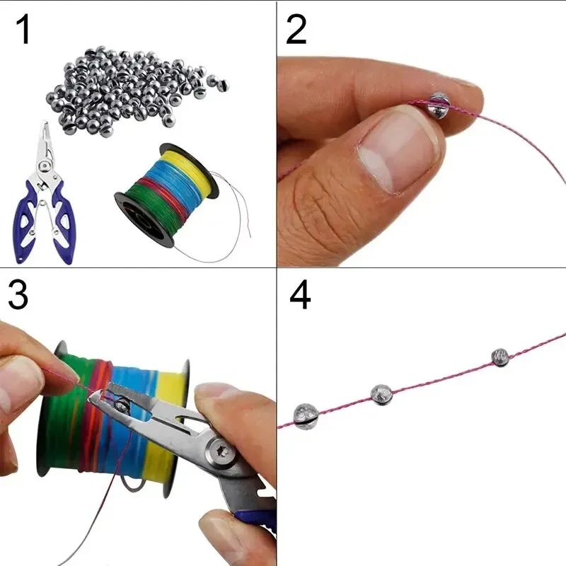 Split Shot Fishing Sinkers Wei - đánh giá và giá Tackle Box