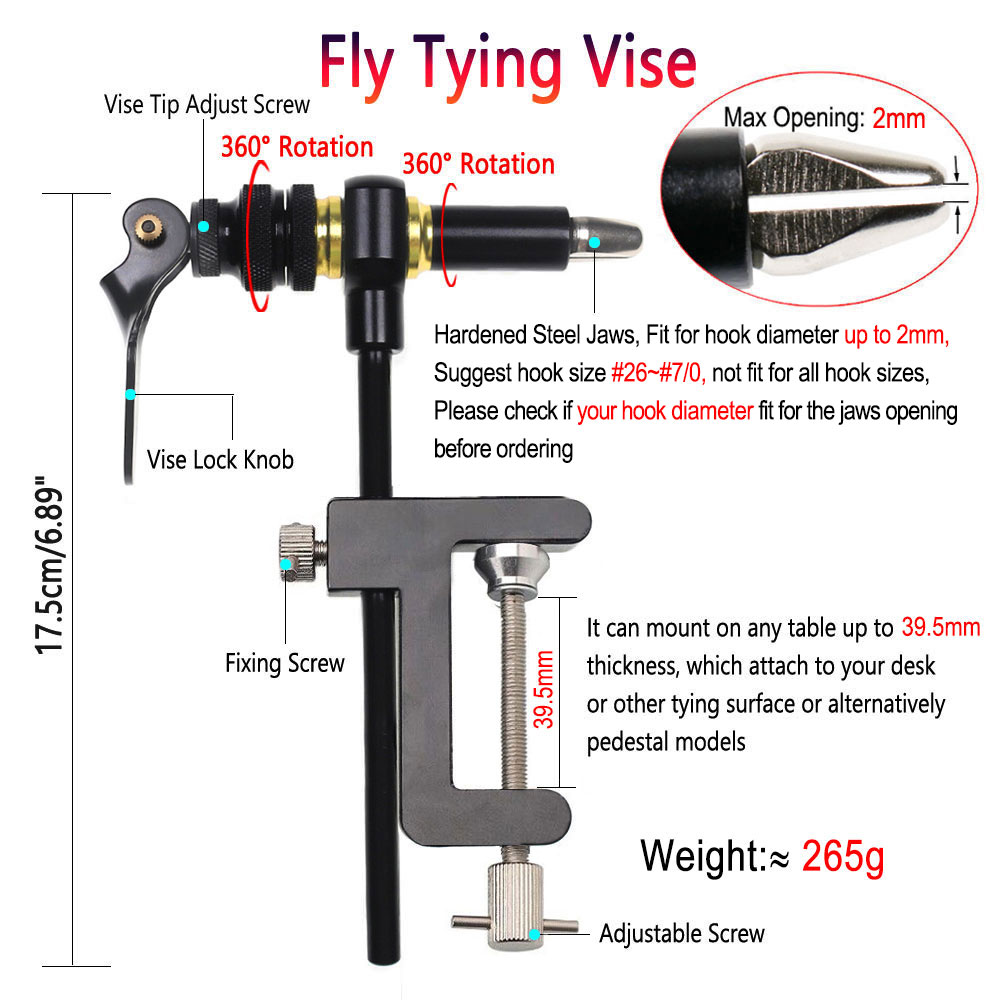 Bimoo 360 ° Xoay C-Kẹp Fly Ràn - đánh giá và giá Fishing Equipment Fly