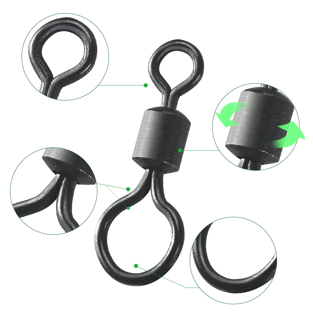 100pcs Carp Fishing Swivel Big - đánh giá và giá Fishing Quest