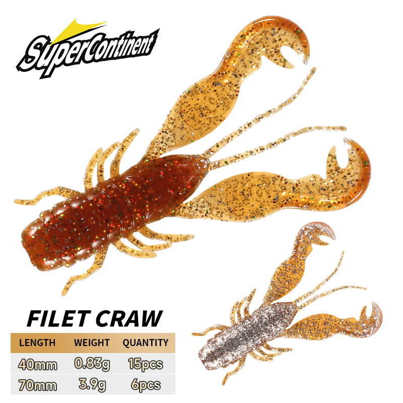 2023 Supercontinent Filet Craw - đánh giá và giá Soft Plastic Lure