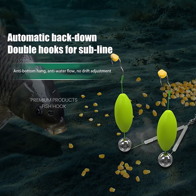 Double Hook Fishing Hair Rigs  - đánh giá và giá Fishing Equipment Jet